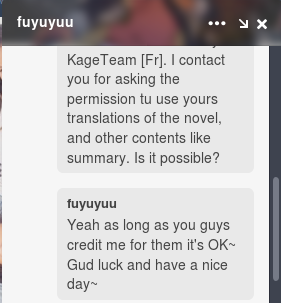 permission from fuyuyuu for the novel and other contents in his blog